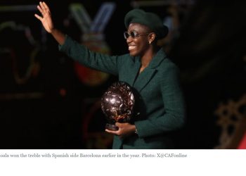 Oshoala wins sixth Women’s Player of The Year