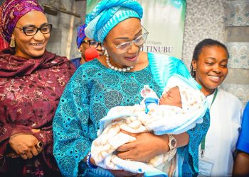 President’s wife welcomes Abuja’s first baby of the year