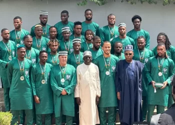 Tinubu rewards Super Eagles with national award, plots of land, flats in FCT
