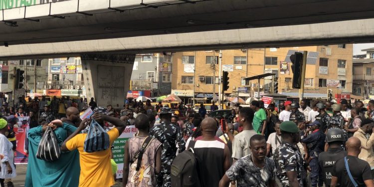 Economic hardship: Protesters hit Lagos streets despite police warning
