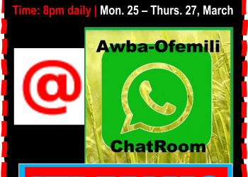 ITREALMS, Awba-Ofemili Chatroom partner on Meet ADU Candidates’24