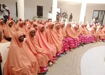 Photos: Rescued 137 Kaduna schoolchildren arrive govt house