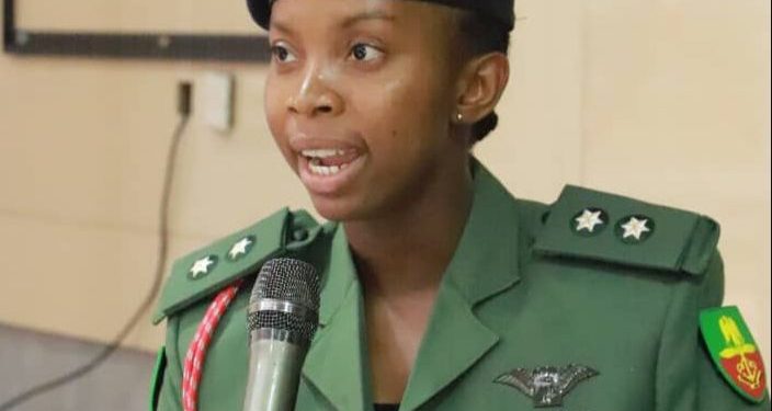 Nigerian Army promotes first female officer trained in UK military academy to Lieutenant