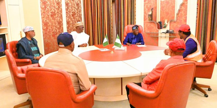 Tinubu meets labour leaders over minimum wage
