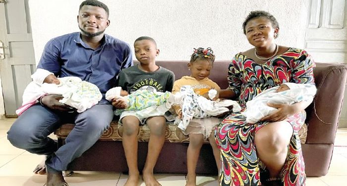 I was sad when scan showed four babies – Mother of quadruplets