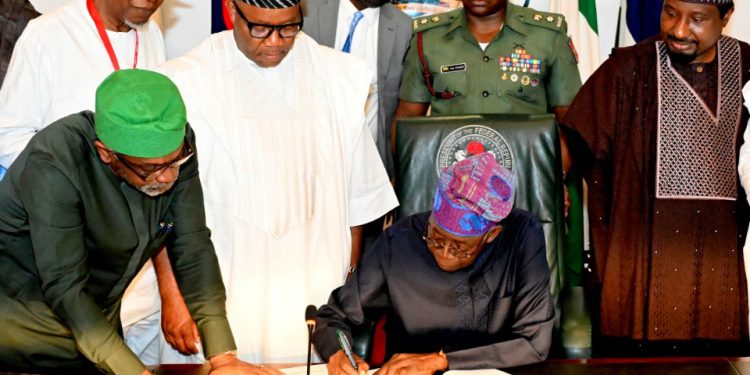Tinubu signs new minimum wage bill into law