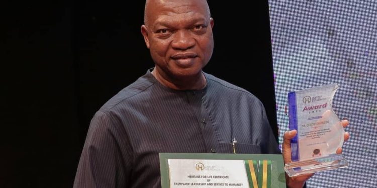 Shell Nigeria MD, Okunbor, receives honour for exemplary leadership