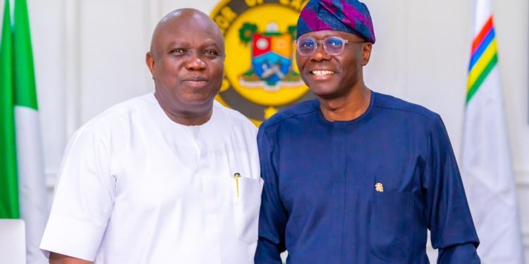 Sanwo-Olu hosts predecessor, Ambode, in Lagos