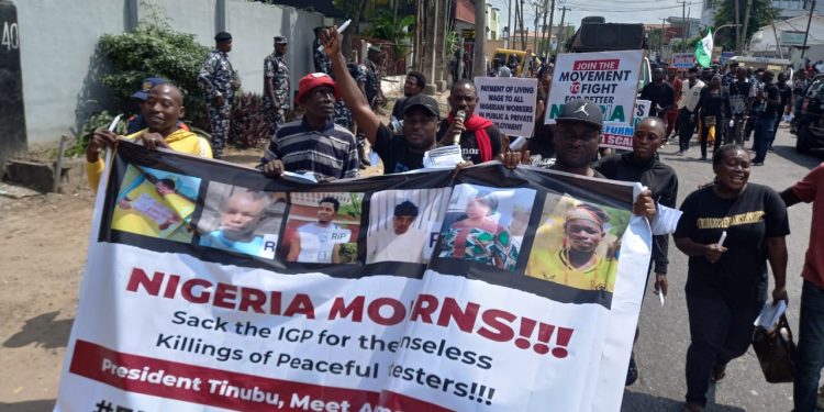 BREAKING: #EndBadGovernanceInNigeria protest organisers call for Police IG sacking