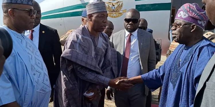 Tinubu lands in Borno to evaluate flood impacts