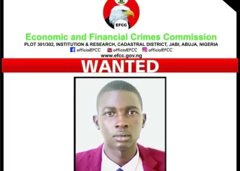 Man on wanted list for allegedly stealing EFCC car