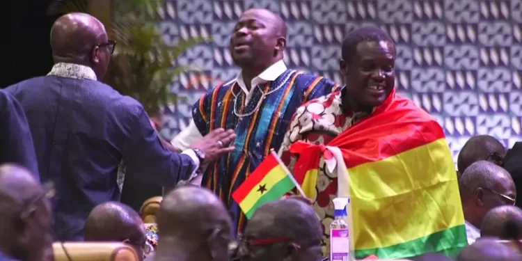 Ghana suspends parliament after chaotic scenes