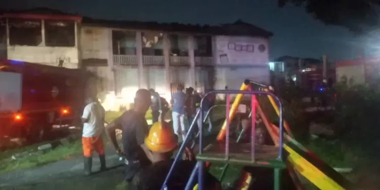 Fire guts Radio Nigeria office in Lagos