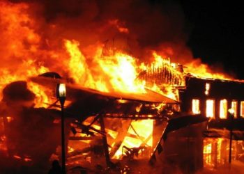 Fire guts Anambra Timber Market