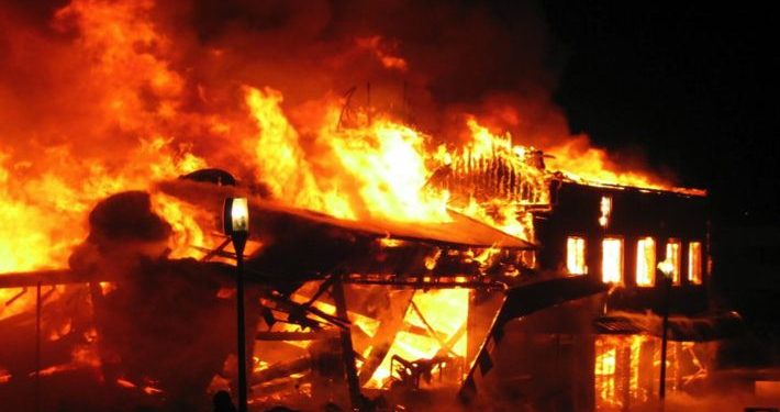 Fire guts Anambra Timber Market