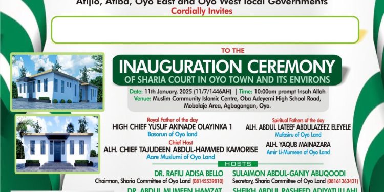 Islamic group to unveil Sharia court in Oyo January