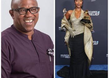 Peter Obi celebrates Tems’ Grammy win