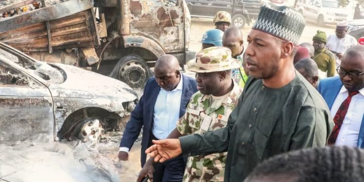 Gov. Zulum’s convoy intercepts Boko Haram operation in Yobe