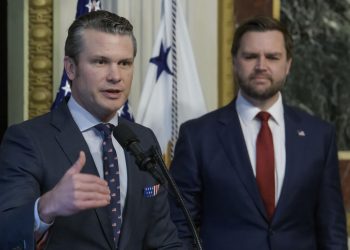 U.S Defense Secretary Pete Hegseth (left) & Vice President JD Vance
