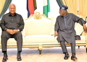 Tinubu hosts Ghanaian President in closed door meeting at Aso Villa