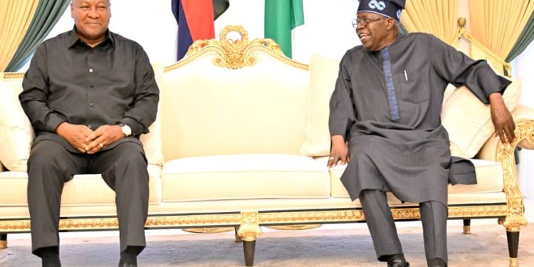Tinubu hosts Ghanaian President in closed door meeting at Aso Villa