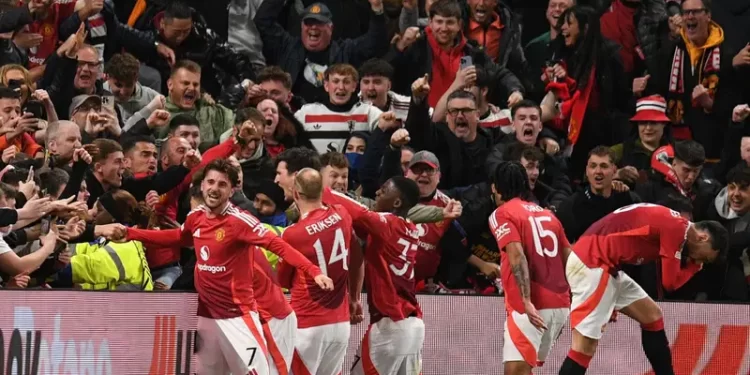 Man Utd stun Lyon in 9-goal Europa League classic to reach semis