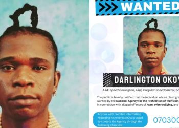 Alleged rape: Speed Darlington kicks as NAPTIP declares singer wanted