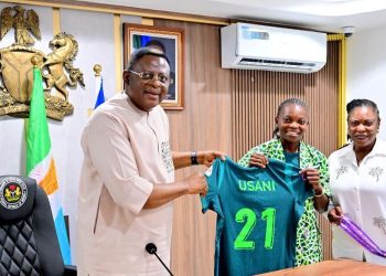 WAFCON: Gov. Otu gifts Super Falcons star, Miracle Usani, ₦50m, land