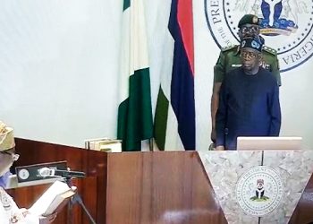 Tinubu swears in Amupitan as new INEC Chairman