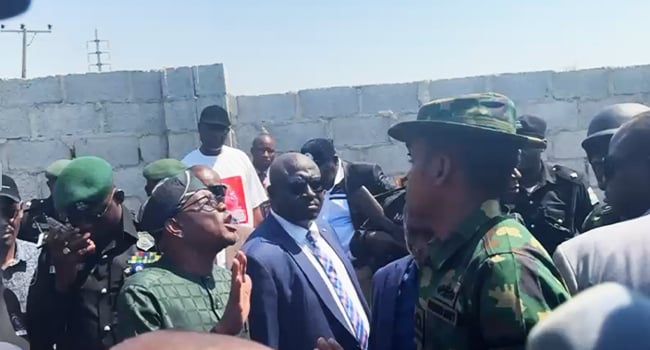 Wike, military officer clash over alleged land grabbing in Abuja