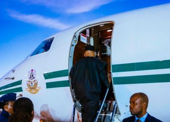 Shettima departs South Africa to represent Tinubu at AU-EU summit in Angola