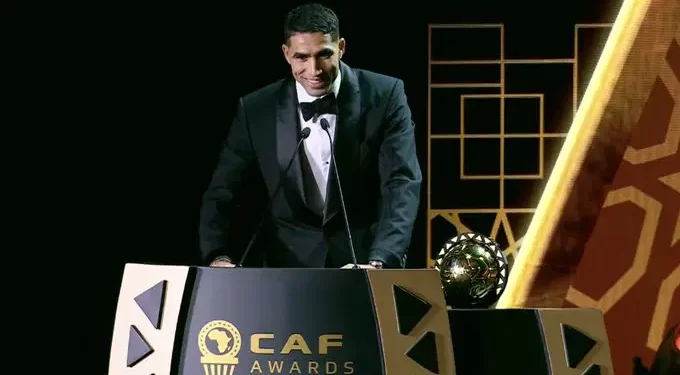 Achraf Hakimi wins CAF Men’s Player of the Year 2025 Award