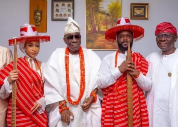 Seyi Tinubu, wife bag fresh chieftaincy titles in Lagos