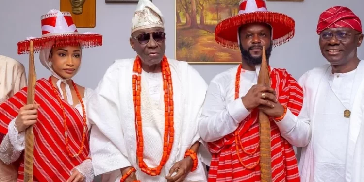 Seyi Tinubu, wife bag fresh chieftaincy titles in Lagos