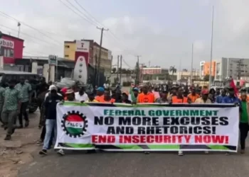 NLC stages protest in Lagos, Abuja, Enugu over insecurity