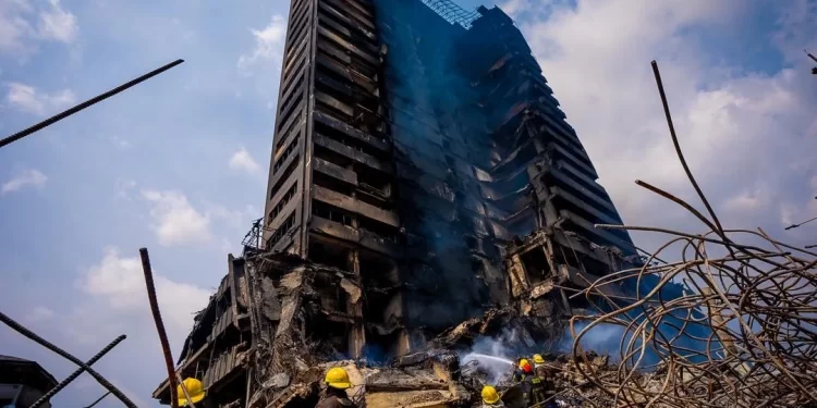 Lagos govt orders demolition of fire-ravaged GNI building
