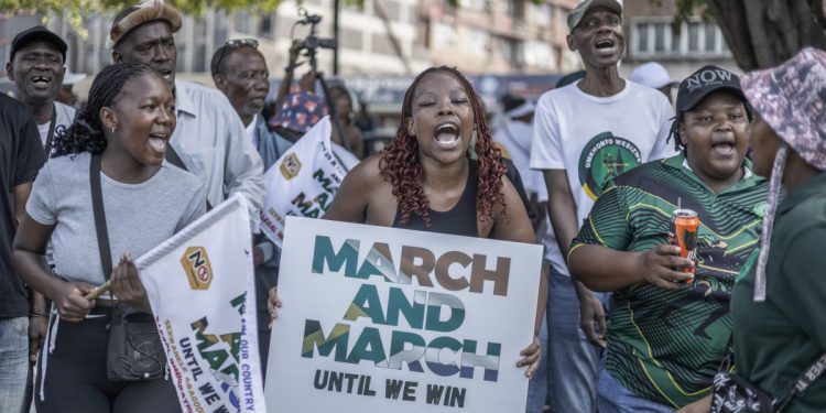 South Africans protest against Nigerians, other foreigners