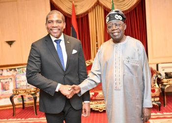 Tinubu receives St Kitts Prime Minister at Aso Rock