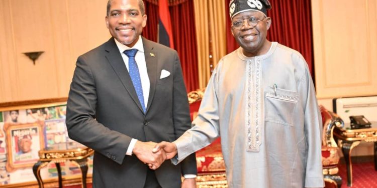 Tinubu receives St Kitts Prime Minister at Aso Rock