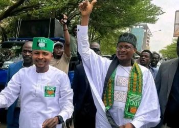 ADC saga: Nafiu Bala leads protest against Mark, Atiku, Obi in Abuja