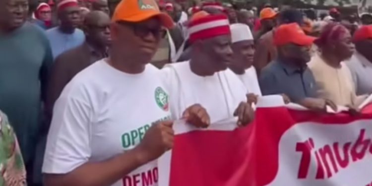 #OccupyINEC: Atiku, Obi, Kwankwaso, others join ADC rally over INEC decisions