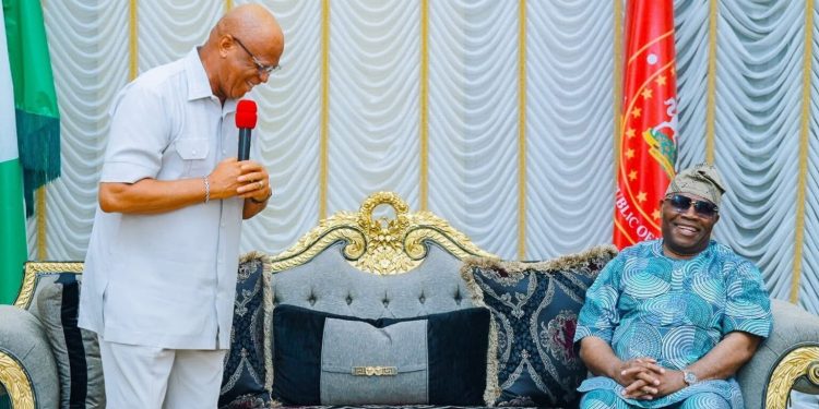 Akwa Ibom governor consults Akpabio over 2027 re-election bid