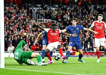 Saka leads Arsenal into Champions League final