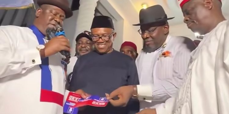 BREAKING: Peter Obi, Kwankwaso join NDC, receive membership cards