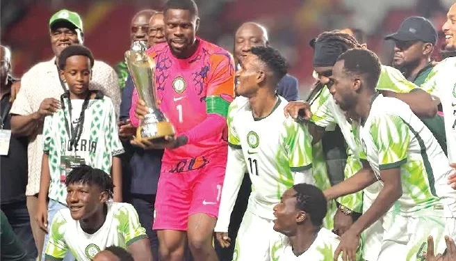 Super Eagles thrash Reggae Boyz to win Unity Cup