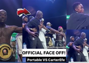 Carter Efe beats Portable in celebrity boxing match
