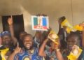 Oyo residents chant ‘Jagaban 2027’ slogan after receiving semovita