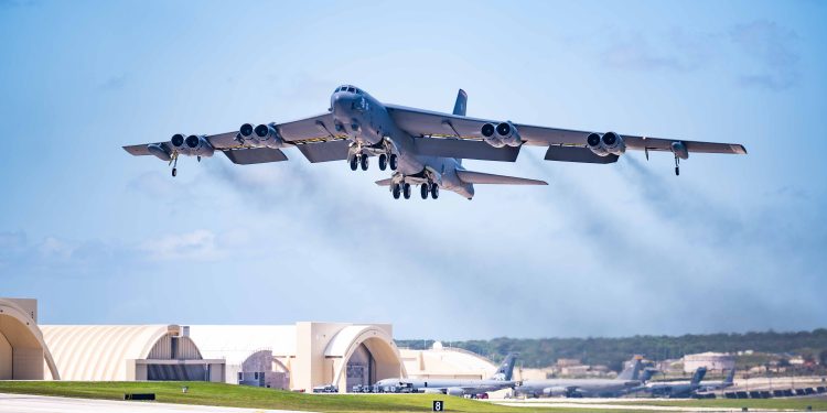 US B-52 bomber crashes after take-off from base
