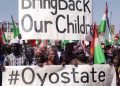 Protesters defy rainfall, storm Oyo govt house over abduction