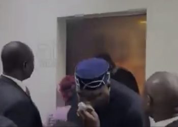 Lawmakers flee as fire breaks out at Senate Hearing Room
